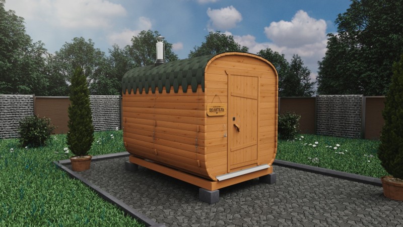 Баня бочка 3 метра, сосна