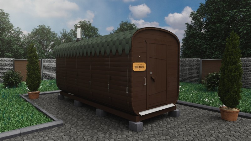 Баня бочка 5 метров, лакрица