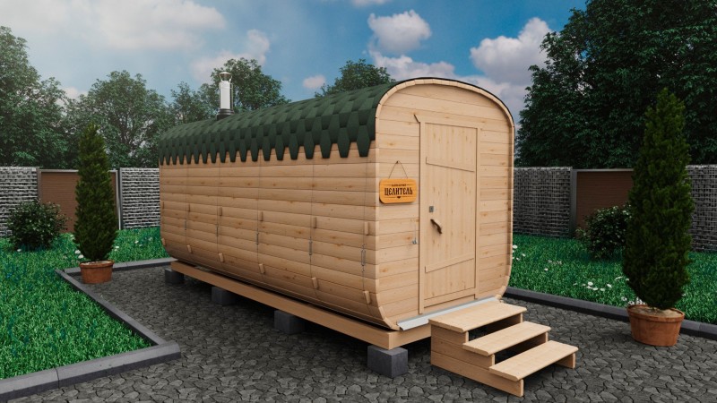 Баня бочка 5 метров