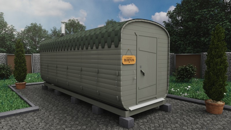 Баня бочка 6 метров, фьорд