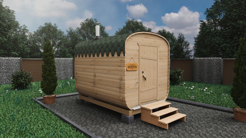 Баня бочка 3 метра